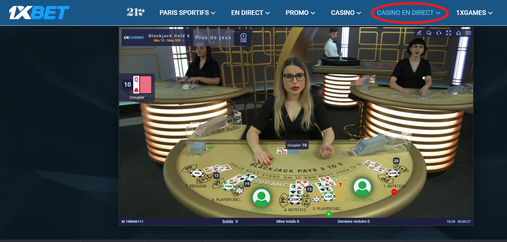 Comme faire les taux à 1xbet