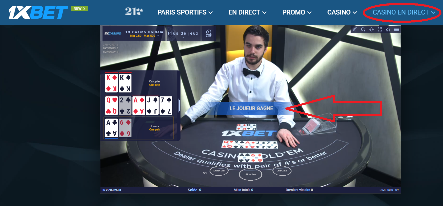 Comme déduire les moyens 1xbet